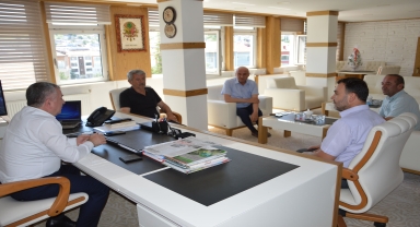 Havza Ziraat Odası yönetiminden Belediye Başkanı Özdemir'e ziyaret