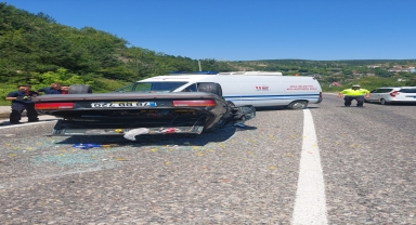 Kastamonu'da devrilen otomobilin sürücüsü yaralandı