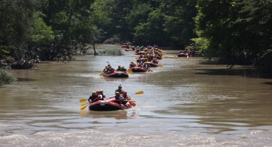 Melen Çayı'nda selin ardından rafting turları yeniden başladı