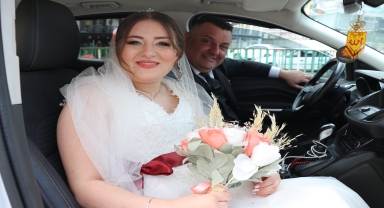 Milli sporcular Murat Arslanoğlu ve Ebru Çam Karabük'te dünyaevine girdi