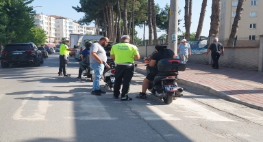 Samsun'da motosiklet sürücülerine yönelik trafik uygulaması