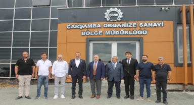 Samsun Valisi Zülkif Dağlı, Çarşamba OSB'de incelemelerde bulundu