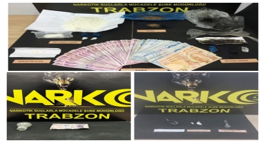Trabzon'da uyuşturucu operasyonunda 9 kişi gözaltına alındı