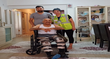 Amasya'da bedensel engelli kişinin tekerlekli sandalye isteği gerçek oldu