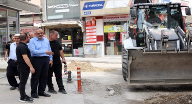 Bafra'da alt yapı çalışmaları devam ediyor