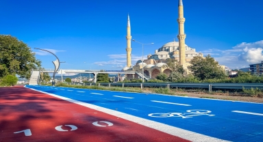 Bulancak'ta bisiklet ve yürüyüş yolunun yapımı devam ediyor