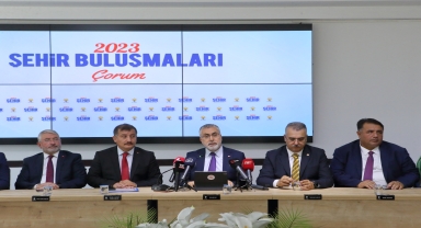Çalışma ve Sosyal Güvenlik Bakanı Işıkhan Çorum'da