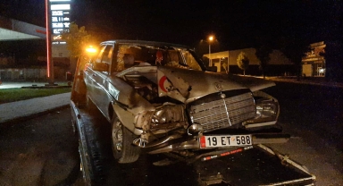 Çorum'da otomobille motosiklet çarpıştı, 2 kişi yaralandı