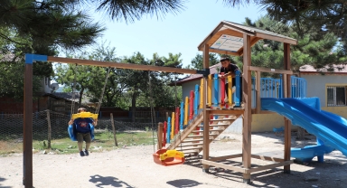Havza Belediyesi ve YEG kırsal mahalle çocuklarının yüzünü güldürüyor