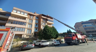 Karabük'te çatı katında çıkan yangın söndürüldü