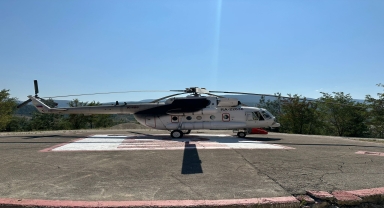 Karabük'te yangın helikopteri konuşlandırıldı