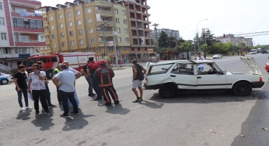 Ordu'da kamyon ile çarpışan otomobilin sürücüsü yaralandı