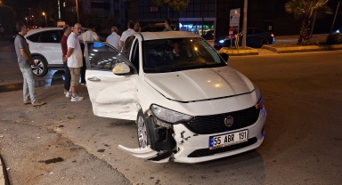 Samsun'da kazaya karışan otomobilin sürücüsü kaçtı