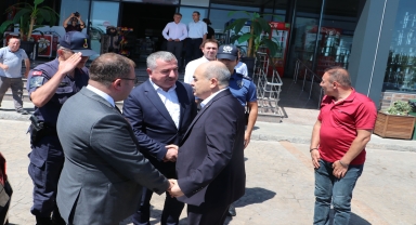 Samsun'dan ayrılan Vali Dağlı Havza'ya uğradı