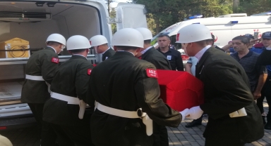 Şehit Piyade Uzman Çavuş Ali Demir'in cenazesi memleketi Ordu'ya gönderildi