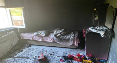 Zonguldak'ta evde çıkan yangın söndürüldü