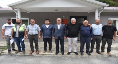 AK Parti Giresun Milletvekili Temür, grup yolunda incelemelerde bulundu