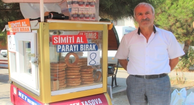 Amasya'da simitçi