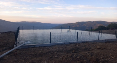 Amasya'da Yıkılgan köyüne sulama havuzu yapıldı
