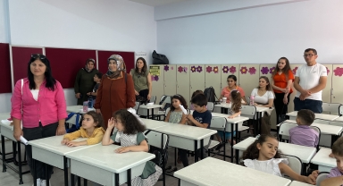 Artvin'de öğrenciler okula uyum programı kapsamında ders başı yaptı