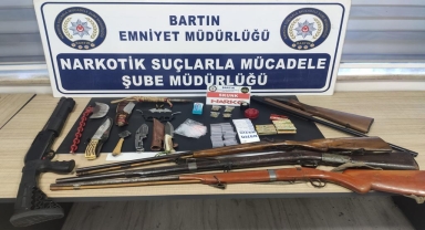 Bartın'da uyuşturucu operasyonunda yakalanan 4 zanlı tutuklandı