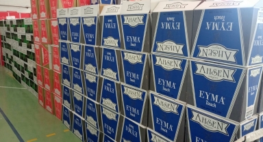 Bolu'da tırın dorsesinde 11 milyon 560 bin adet boş makaron ele geçirildi