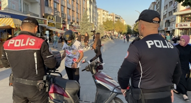 Bolu'da yunus ekipleri motosikletlileri denetledi
