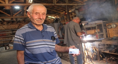 Çorum'un 71 yıllık demir ustası Kazım Keçik