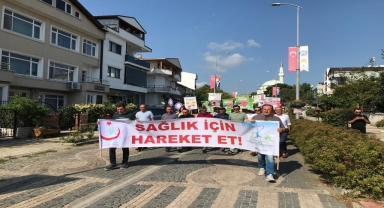 Gerze'de sağlıklı yaşam yürüyüşü yapıldı
