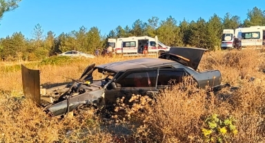 Karabük'te şarampole devrilen otomobildeki 1 kişi yaralandı