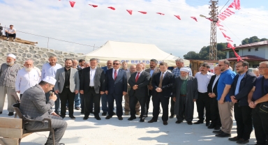 Of'ta cami temeli törenle atıldı