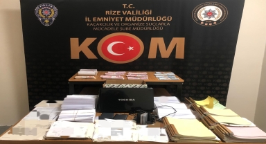 Rize'de tefecilik operasyonunda 6 şüpheli yakalandı