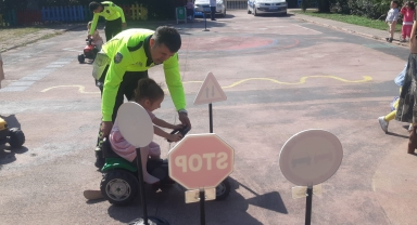 Salıpazarı'nda miniklere trafik eğitimi