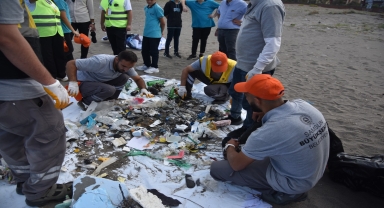 Samsun'da Dünya Temizlik Günü kapsamında sahillerde temizlik yapıldı