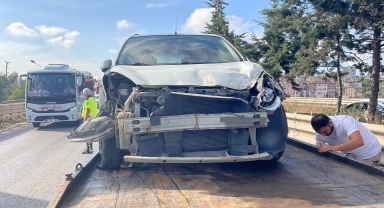 Samsun'da iki otomobilin çarpıştığı kazada bir kişi yaralandı