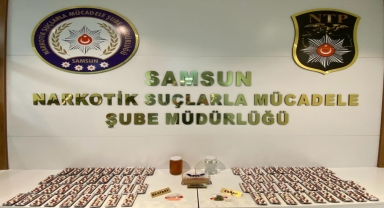 Samsun'da narkotik ekiplerince 2 firari hükümlü ile 14 zanlı yakalandı