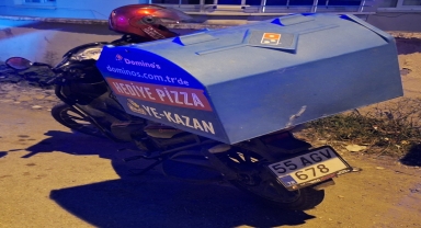 Samsun'da otomobille çarpışan motosiklet sürücüsü yaralandı