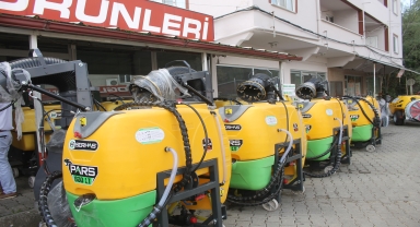Samsun'da üreticiye ekipman ve gübre desteği