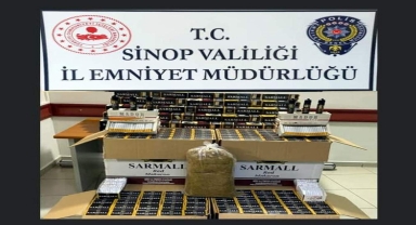 Sinop'ta 81 bin 900 makaron ele geçirildi