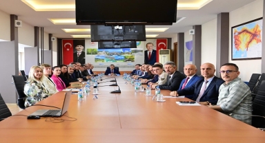 Sinop'ta Cumhuriyet Bayramı 100. yıl kutlamaları hazırlık toplantısı yapıldı