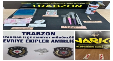 Trabzon'daki asayiş uygulamalarında 4 şüpheli hakkında işlem yapıldı