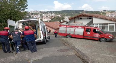 Zonguldak'ta fındık toplarken düşen kadın hastaneye kaldırıldı