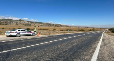 Amasya'da jandarma ekipleri radarlı hız denetimlerini sürdürüyor