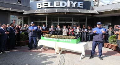 Bafra'da kalp krizi sonucu ölen zabıta memuru içir tören yapıldı