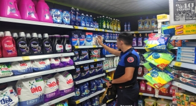 Bafra'da marketler denetlendi