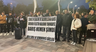 Bolu'da İsrail'in Gazze'ye yönelik saldırıları protesto edildi