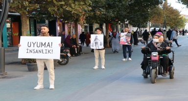 Bolu'da üniversite öğrencileri Filistin için