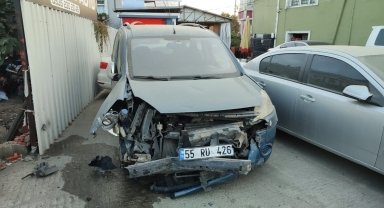 Çarşamba'da trafik kazasında 2 kişi yaralandı