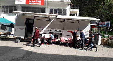 Doğankent'te kan bağışı kampanyası düzenlendi