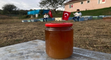 Düzce'de arı kovanlarından 100. yıl koreografisi